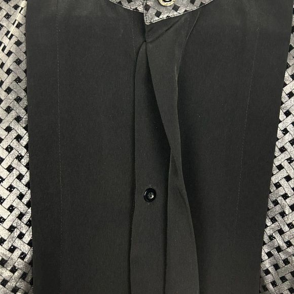 Vintage Pronti Collection By Phita Men's Small Poly Rayon Bedazzled Sparkle - Picture 4 of 7